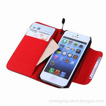 Wallet Leather Case for iPhone 5